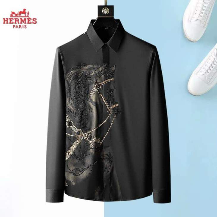 Picture of Hermes Shirt Long _SKUHermesM-3XL12yr2826501